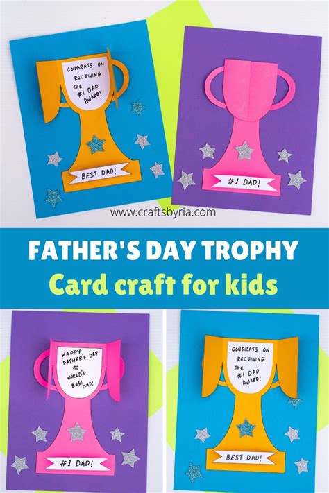 Father's Day Trophy Template Ideas