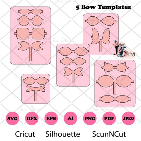 Faux leather bow pattern