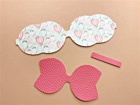 Faux Leather Bow Template