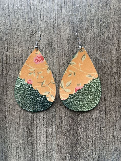 Faux Leather Earrings Designs