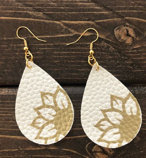 Faux Leather Earrings Ideas