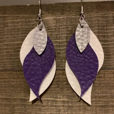 Faux Leather Earrings Images