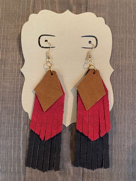 Faux Leather Earrings Inspiration