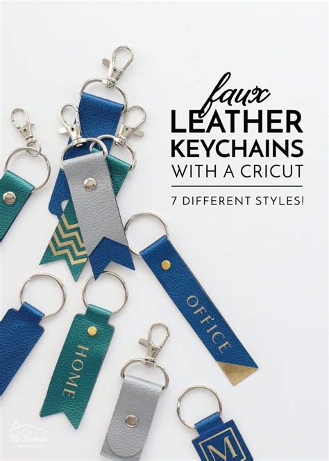 Faux Leather Keychain Designs