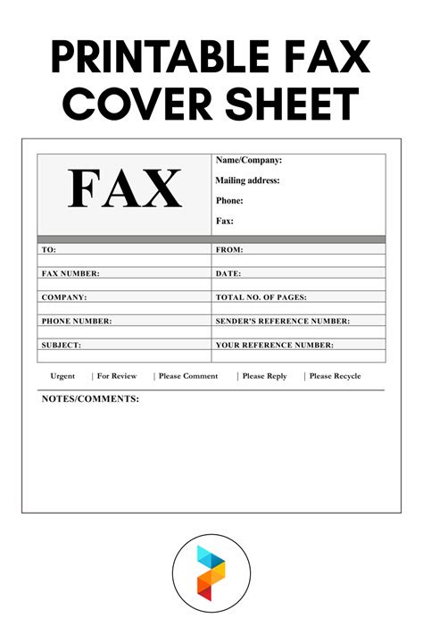 Fax Cover Page Design