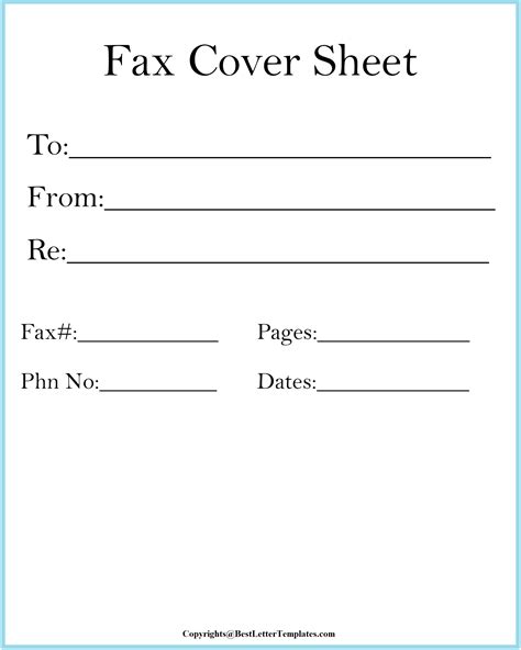 Fax Cover Sheet Template 2