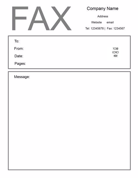 Fax Cover Sheet Template 3