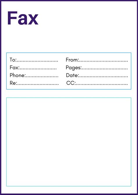 Fax Cover Sheet Template 6