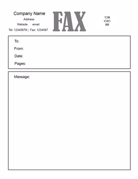 Fax Cover Sheet Template 9