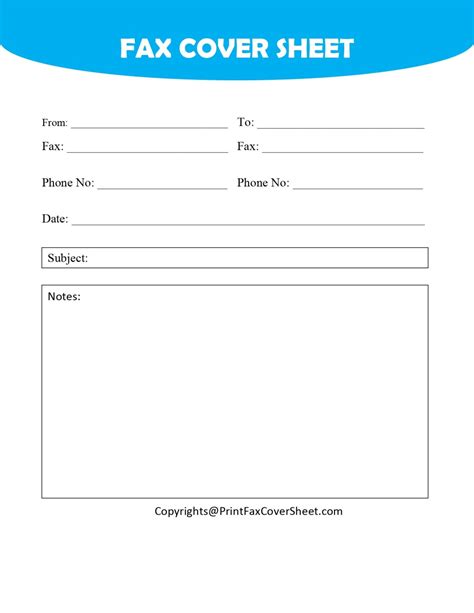 Fax Cover Sheet Template Google Docs