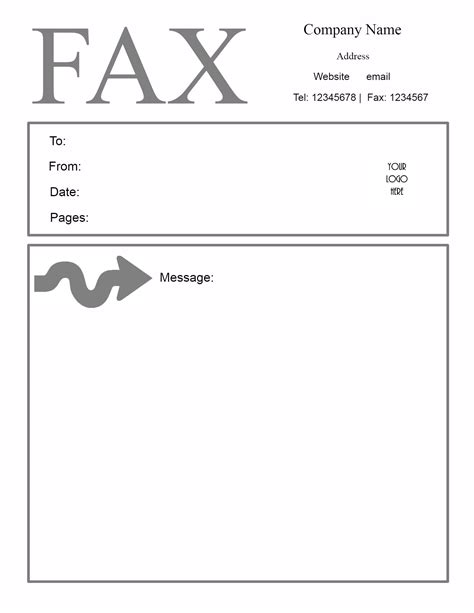 Fax cover sheet template sample 4