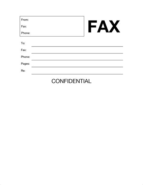 Fax Cover Template Sample