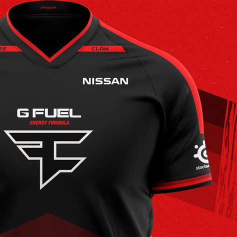 Faze Jersey template shapes and graphics