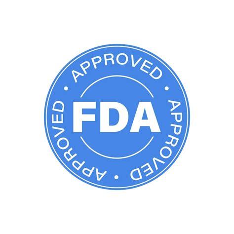 A logo of the FDA with a green checkmark