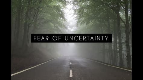 A person struggling with fear of uncertainty