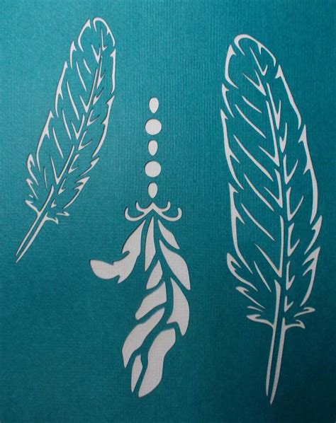 Projects you can make with free feather stencil printable templates