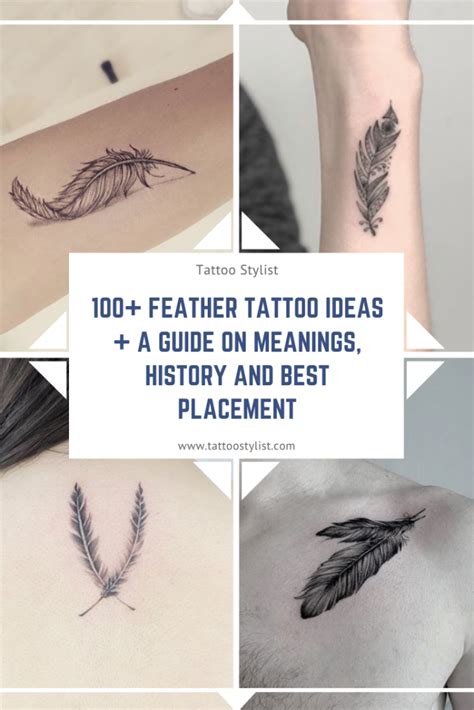 Feather tattoo meanings and designs