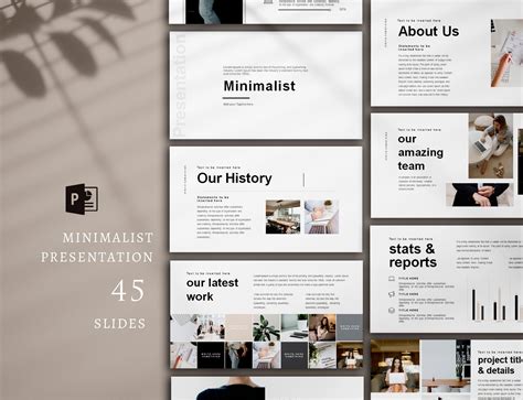 A Minimalist Business PowerPoint Template Features and Benefits Example