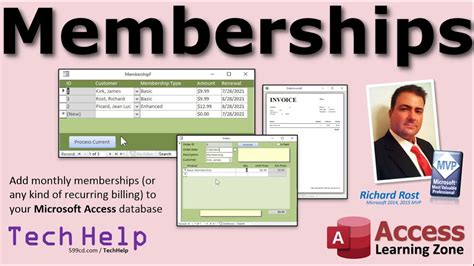 Features of Microsoft Access Membership Database Template