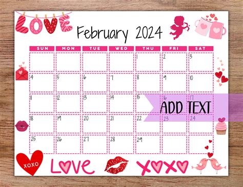 February Printable