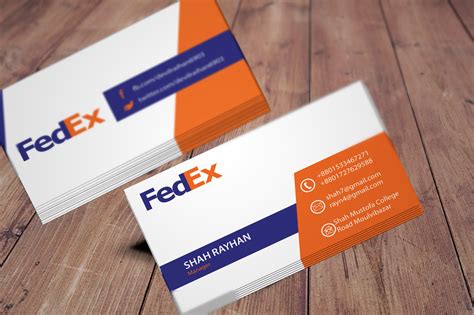 FedEx Card Template