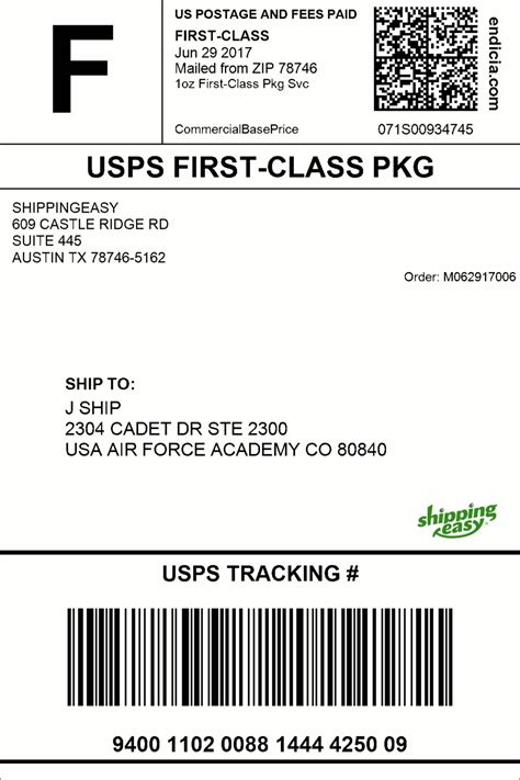 FedEx Shipping Label Example 10