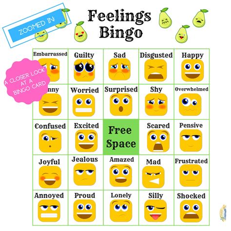 How to Play Feelings Bingo