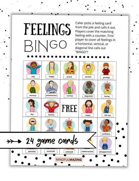 Feelings Bingo Social Skills