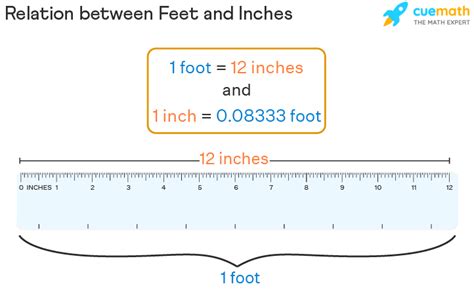 Feet to Inches Conversion Examples