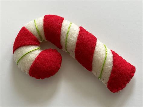 Felt Candy Cane Ornament