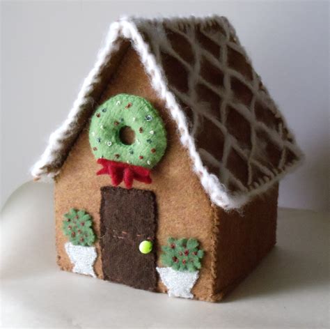 Felt Gingerbread House Ornament