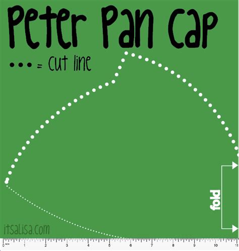 Felt Peter Pan hat template