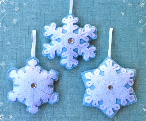 Felt Snowflake Ornament 2