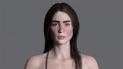 Female Body Detailed Rendering