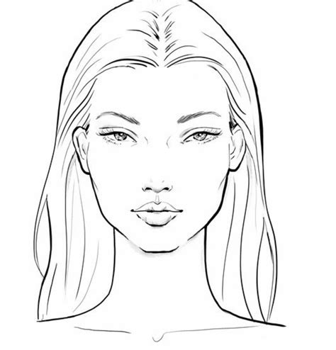 Female Face Template 1