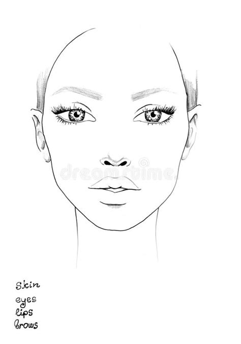 Female Face Template 3