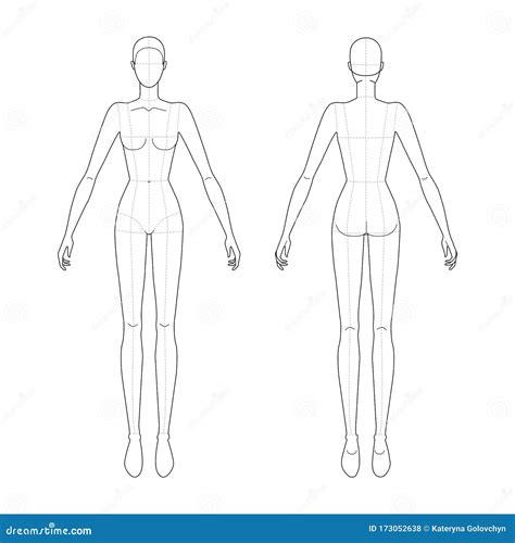 Female figure template