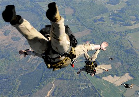 Female Navy SEALs in Parachuting Training