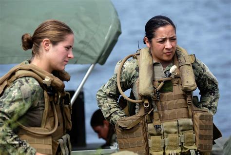 Female Navy SEALs in uniform