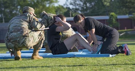 Female Soldiers Performing Sit-Ups