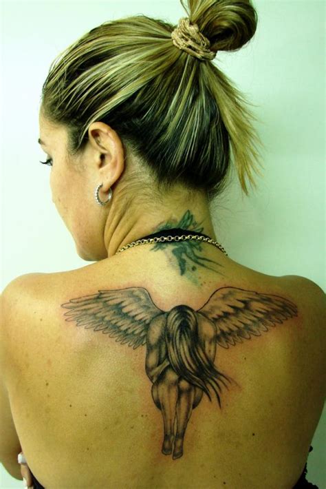 Feminine angel tattoos gallery