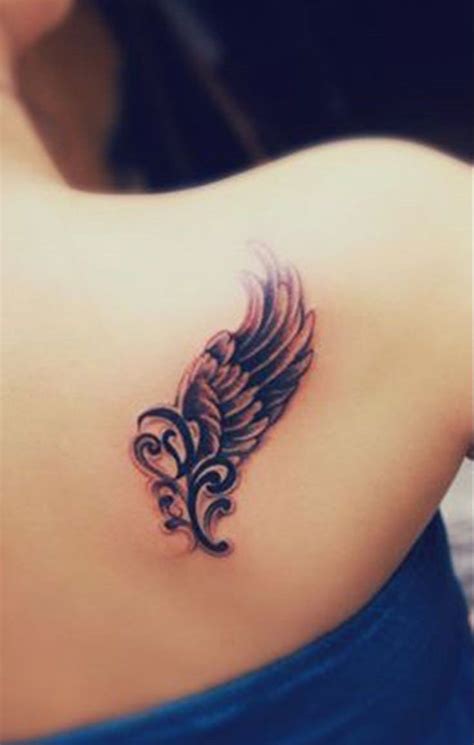 Feminine angel tattoos inspiration