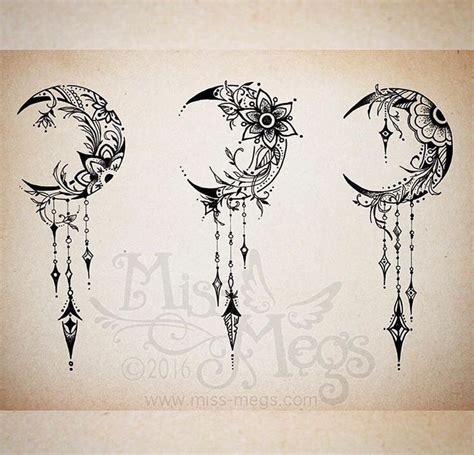 Moon Tattoo Design