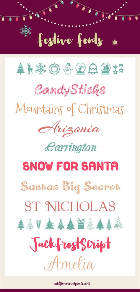 Festive typography letterpress design