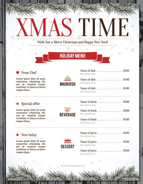 Festive menu ideas