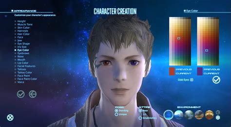 FFXIV Character Creation Appearance Options