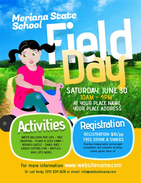 Field Day Flyer Template 5