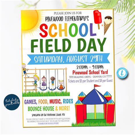 Field Day Flyer with Theme