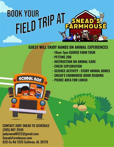 Field Trip Flyer Template Design