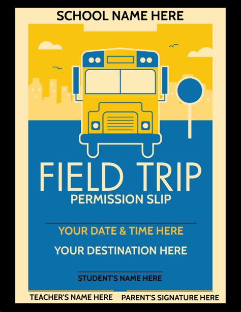 Field Trip Flyer Template Word